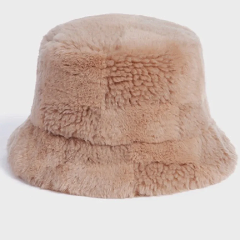 Anthropologie Apparis Gili Checkered faux fur hat new with tags